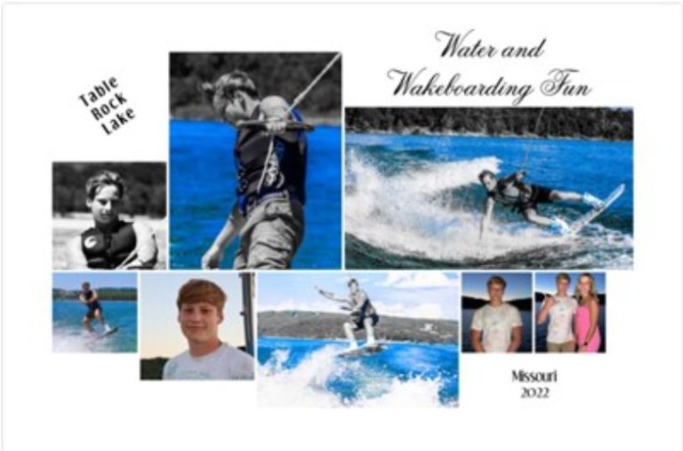 Son's water sport passion poster