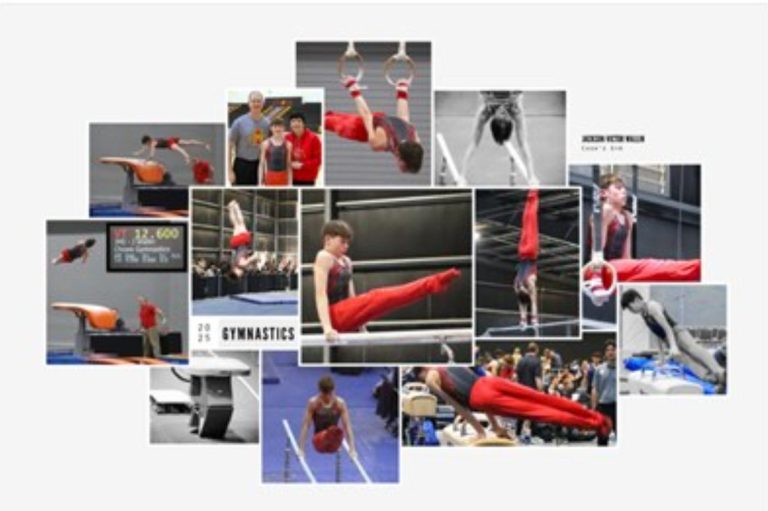 Nephew's gymnastics poster